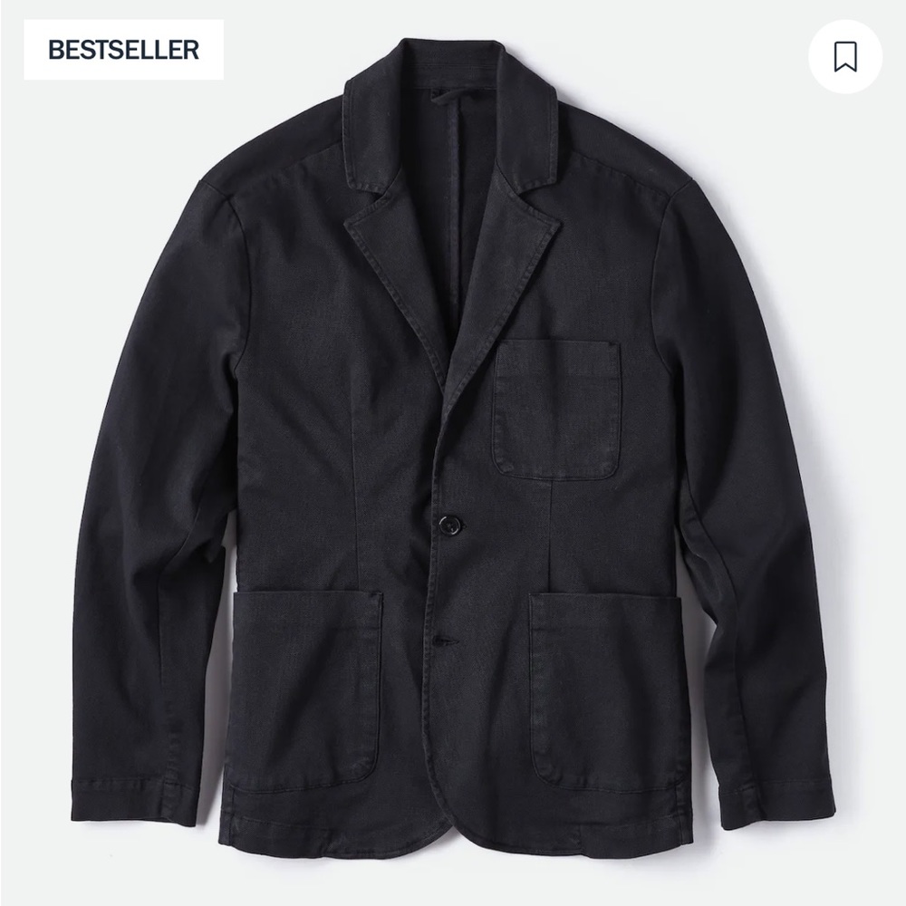 WILLS
Garment Dyed Blazer
 in Navy size large